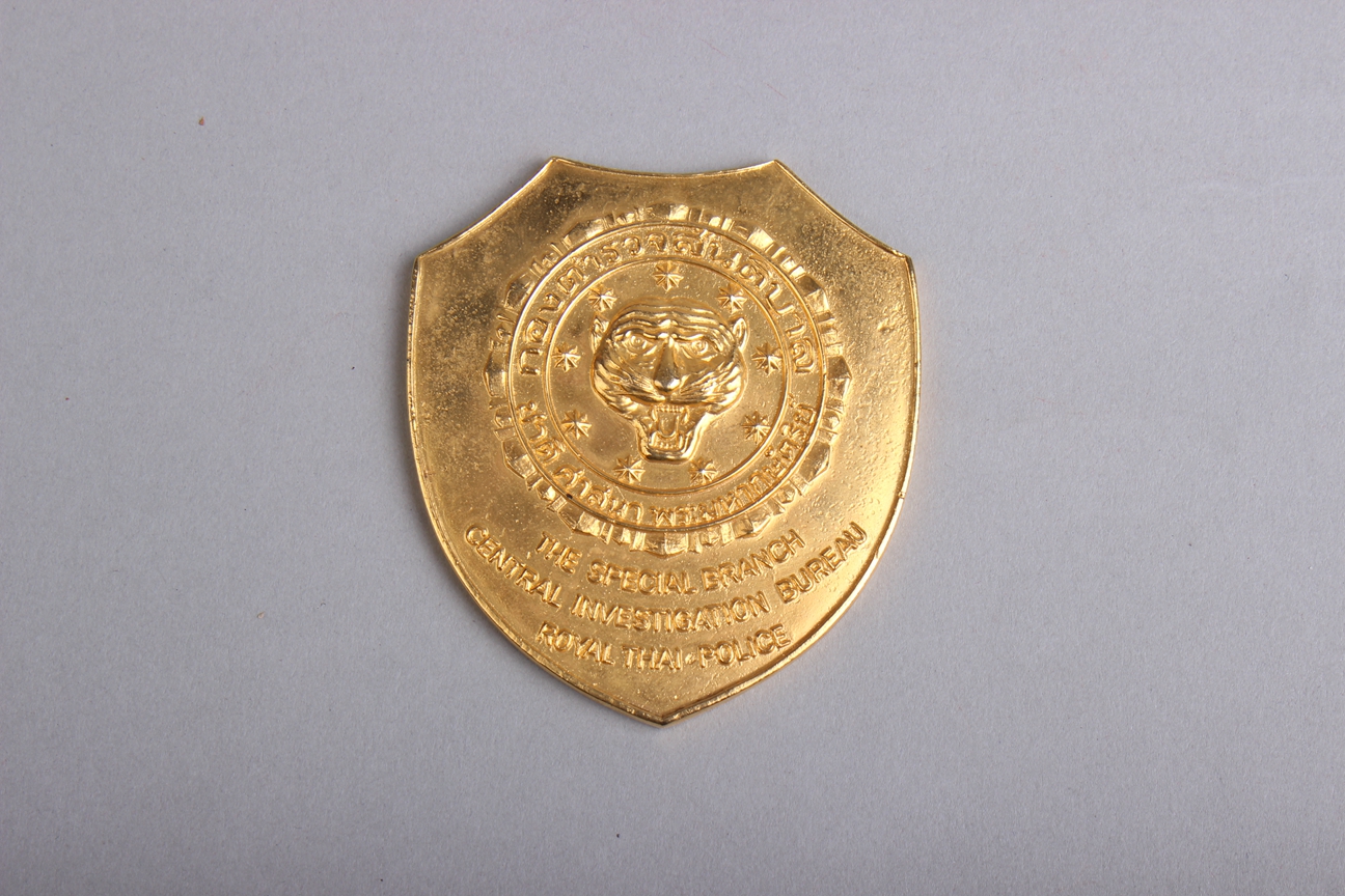 90年代泰国警方赠送金属纪念币